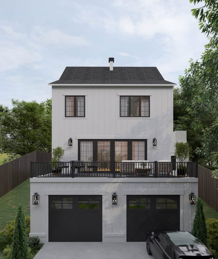 Rear Garage